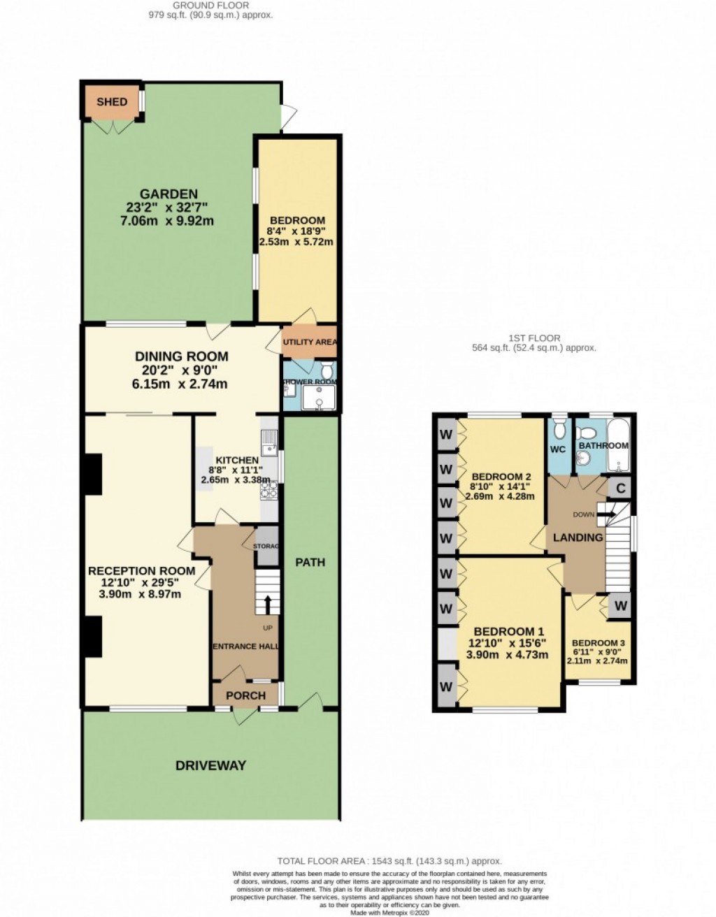 Floorplans For Hervey Close,  Finchley, N3