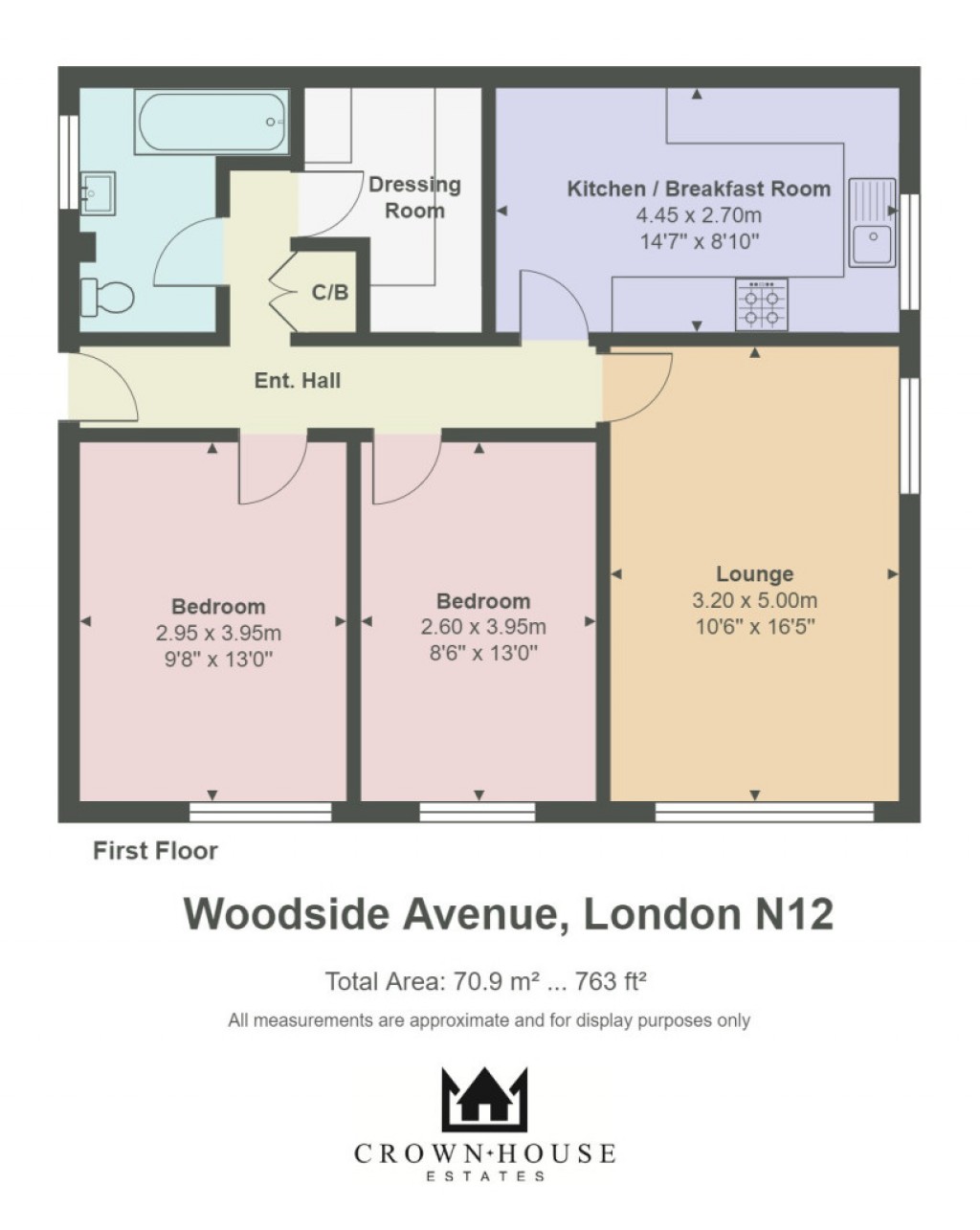 Floorplans For Woodside Avenue,  London, N12