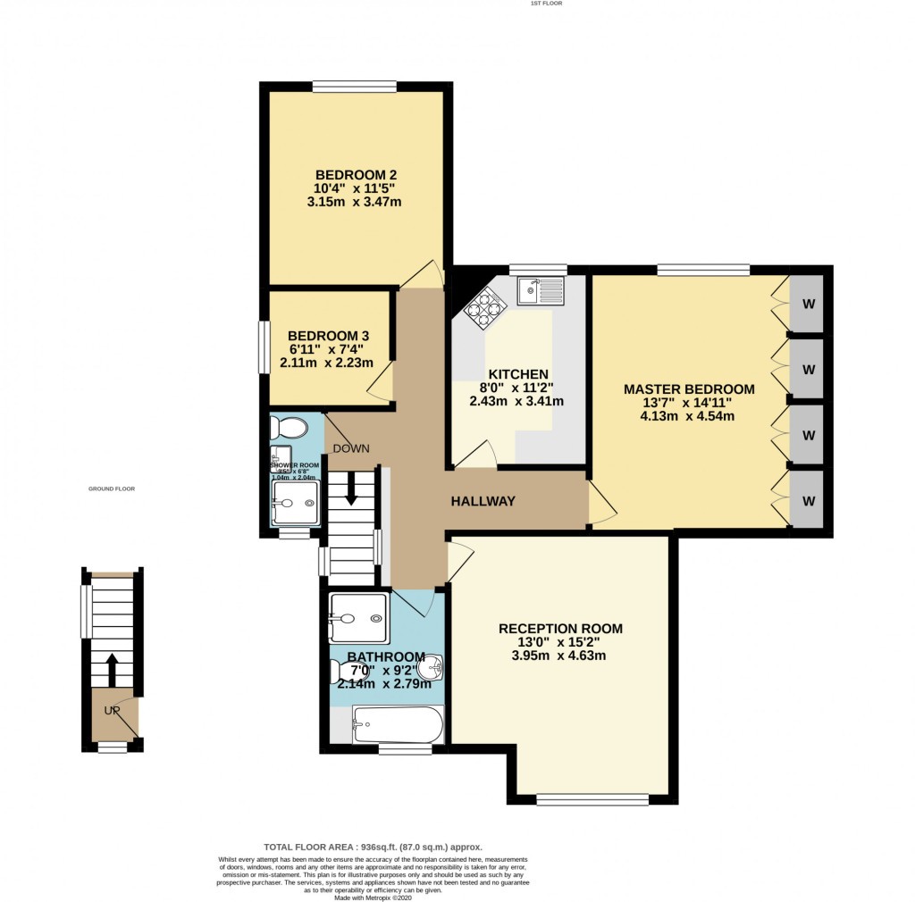 Floorplans For Rowsley Avenue Hendon,  London, NW4