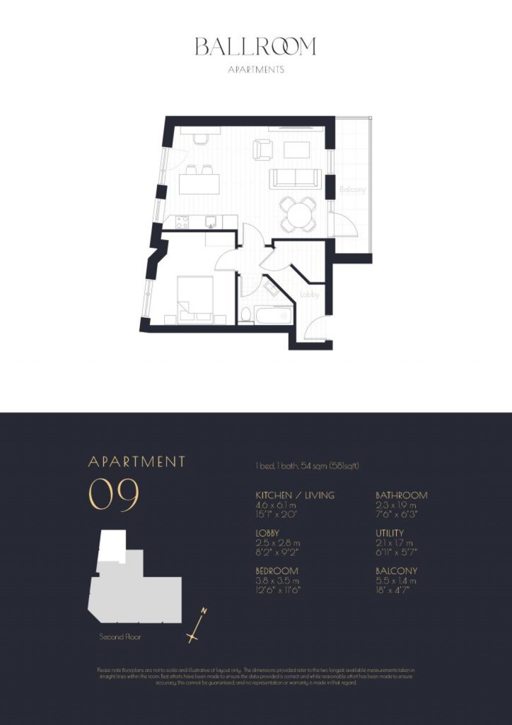 Floorplans For Ballroom Apartments 91-93 Victoria Street,  St. Albans, AL1