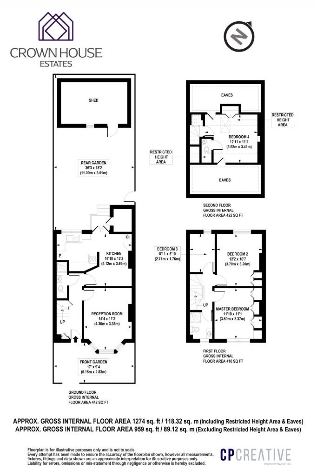 Floorplans For Spencer Road,  London, N11